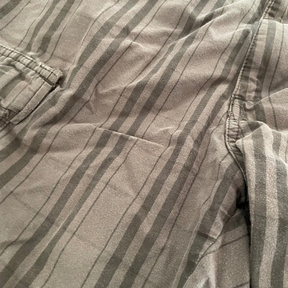 Patagonia Organic Cotton Striped Cargo Shorts Men's Size 36 Brown - Picture 11 of 13